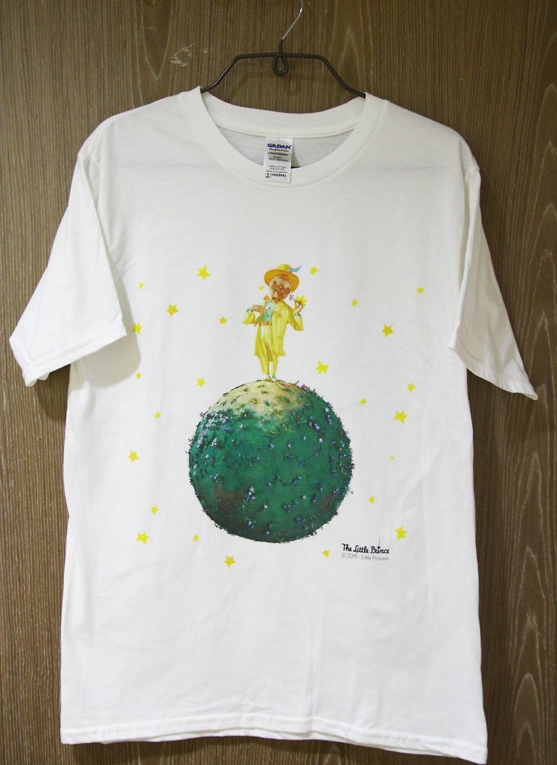 Little Prince Movie Edition License - T-shirt - อื่นๆ - ผ้าฝ้าย/ผ้าลินิน สีเขียว