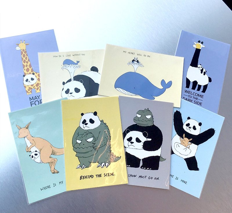 Set 8 แผ่น Postcard set : Switch panda Main set 8 ใบ - การ์ด/โปสการ์ด - กระดาษ หลากหลายสี