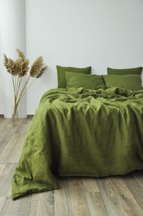 シリリュス　リバティ　掛け布団カバー　枕カバー　グリーン beddingsets-03037 yellow×green リバーシブル 布団カバーセット