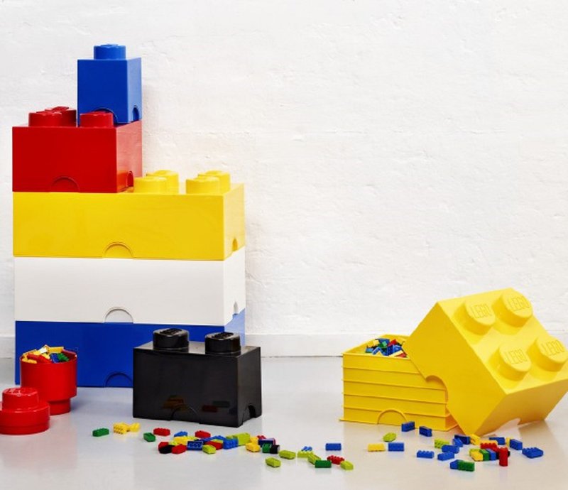 Room Copenhagen LEGO 8-convex storage box-yellow (40040632) graduation gift - กล่องเก็บของ - วัสดุอื่นๆ 