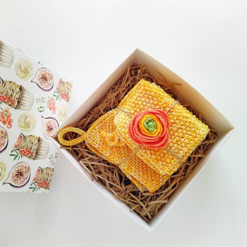 Daloni Eco friendly kitchen products, 編織菜瓜布, 洗碗, 防疫抗菌 織物, 手工菜瓜布, Zero waste gift set