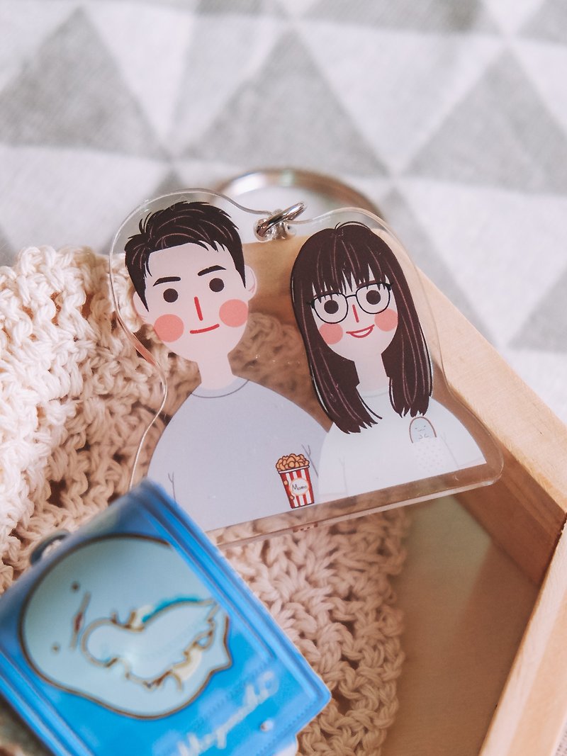 Customized Gift Customized Portrait Pet Keychain [5.5CM Acrylic]⋯Additional Purchase Item - Keychains - Other Materials 