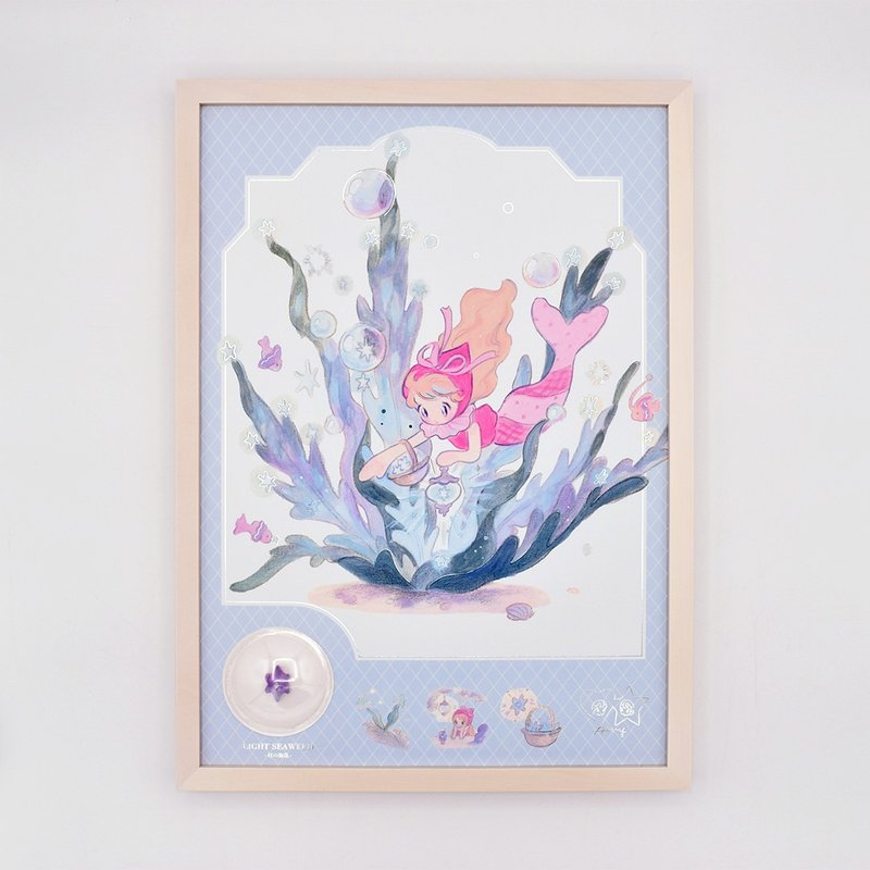 空想植物シリーズポスター 灯りの海藻 (ア〜ミ〜) - 海報/掛畫/掛布 - 紙 