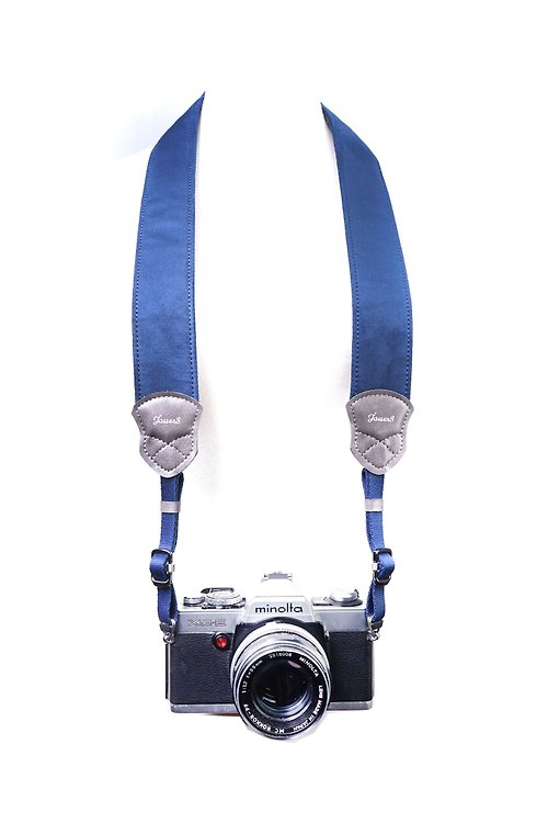 Jouer8 Camera Accessories 減壓背帶-寬度4cm-深邃藍麂皮-溫柔熨貼每種氣質-簡單舒服
