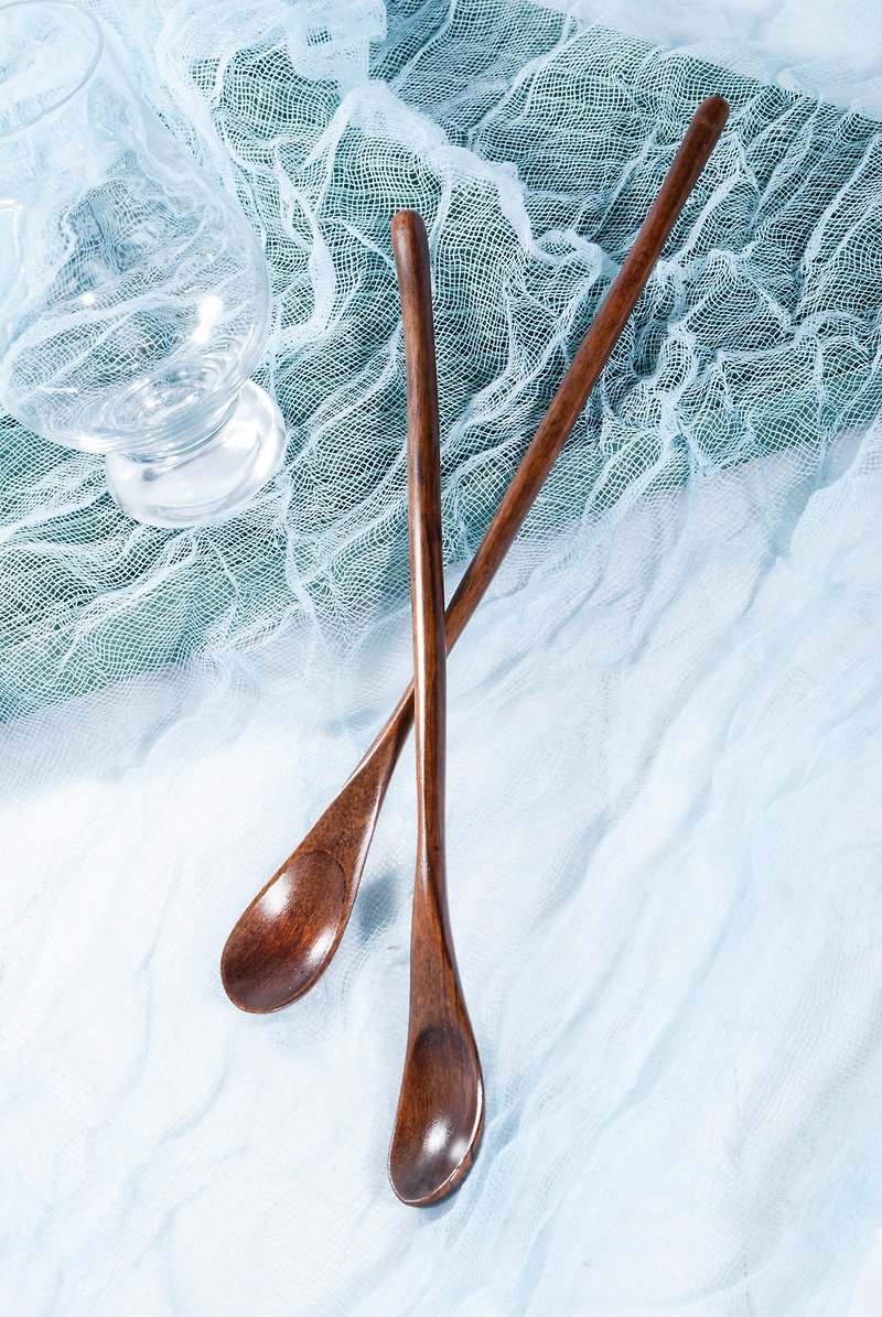 Islandoffer wooden long handle coffee spoon(2pcs) - อื่นๆ - ไม้ สีทอง