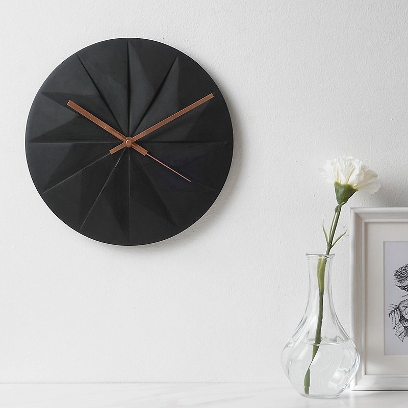 Pana Objects Time Shadow-Wall Clock - นาฬิกา - ไม้ สีนำ้ตาล
