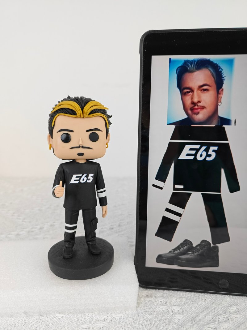 【客製化3D人像公仔】訂製手工Funko Pop男生朋友老公生日禮物 - 公仔/玩偶 - 黏土 多色