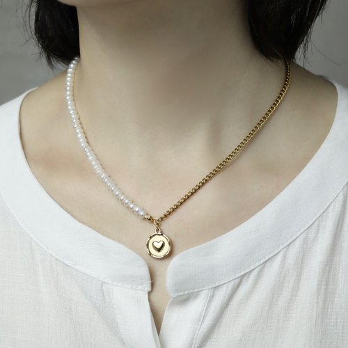 Wanju Pearl 宛茱珍珠飾品 珍珠古巴項鍊 珍珠項鍊 天然淡水珍珠 個性 酷潮