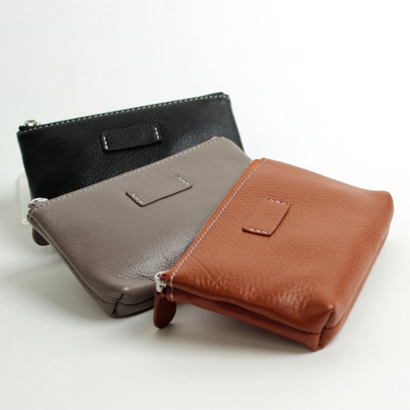 Genuine Leather Big Belly Key Coin Bag-Multicolor - กระเป๋าใส่เหรียญ - หนังแท้ 