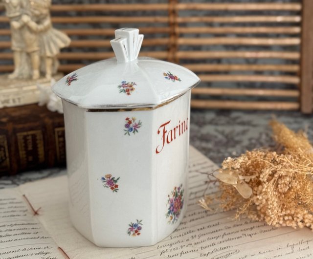 フランス 花瓶 手書き ハンドペイントのフラワーベース（花瓶）フランス