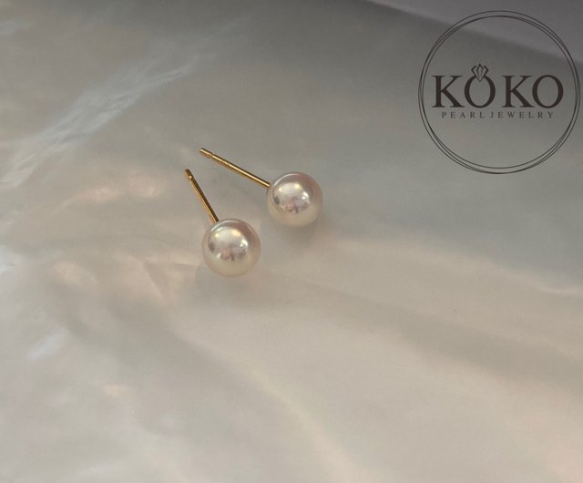 18K あこや真珠  パール ピアス 天然海水 1セット 18K あこや真珠 パール ピアス 天然海水 1セット