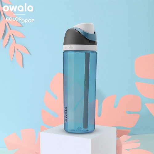 Owala】Freesip Tritan Detachable Straw Flip Lid Sports Bottle 25oz