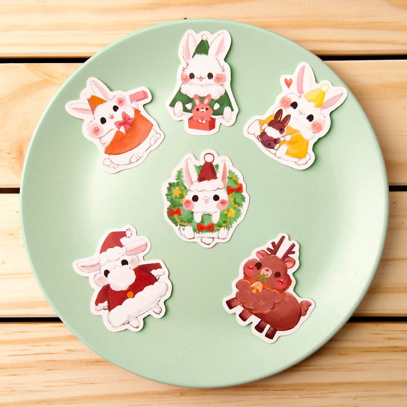 Xmas bunny  Sticker pack - Stickers - Paper 