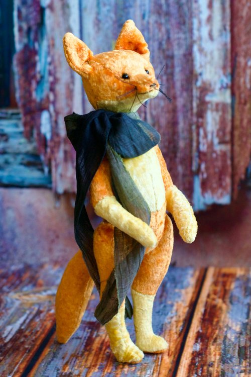 オレンジ色キャラクターぬいぐるみ高級手作りクラフト