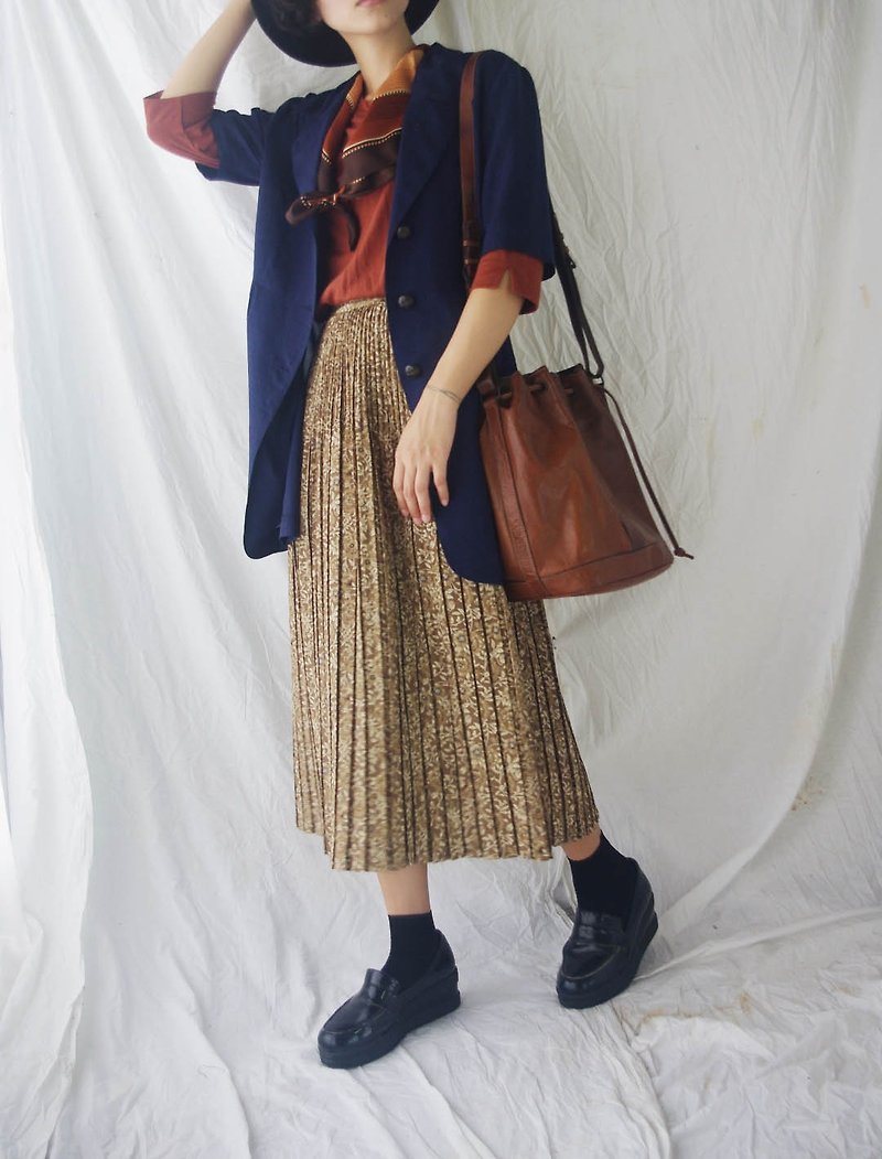 Treasure treasure ancient - temperament blue suit long version of the coat - Women's Blazers & Trench Coats - Polyester Blue