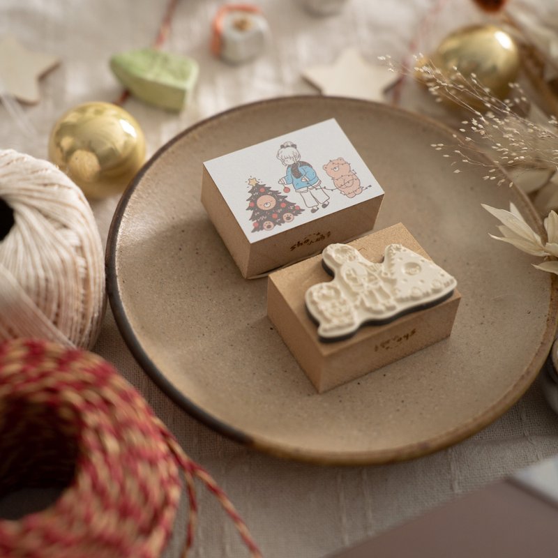 Lets Decorate Rubber Stamp - 印章/印台 - 橡膠 
