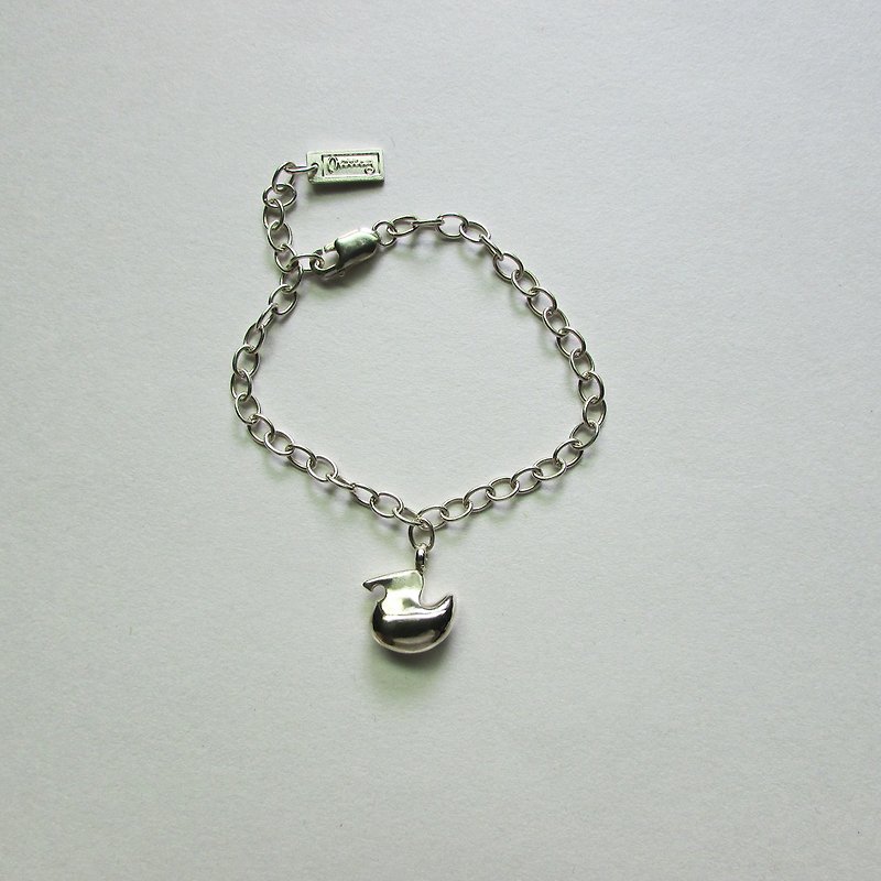 duck bracelet | mittag jewelry | handmade and made in Taiwan - Bracelets - Silver Silver