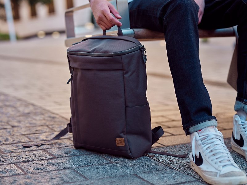 MORAL | Rochester Backpack - Grey Olive - Backpacks - Eco-Friendly Materials Gray