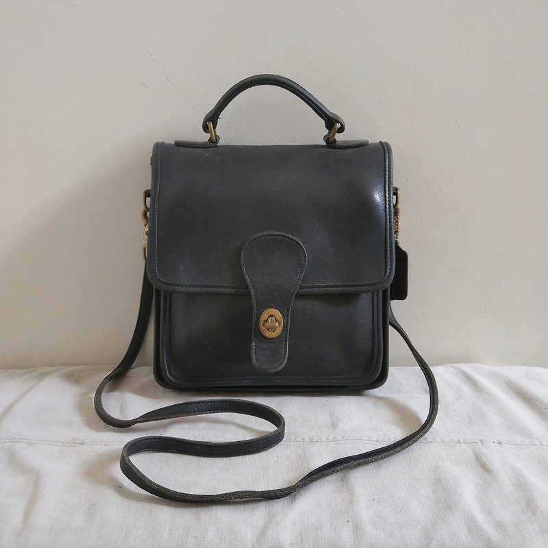 Leather bag_B009_COACH - กระเป๋าแมสเซนเจอร์ - หนังแท้ สีดำ