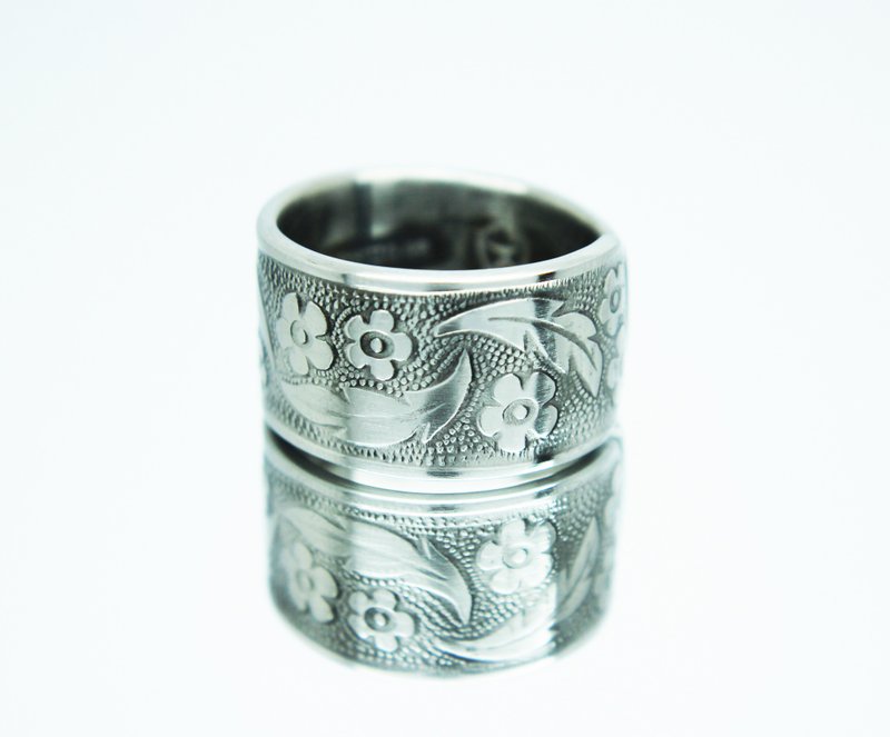 Serpentine Ring Fork Rings Spoon Rings Vintage Spoon Ring  Fork Jewelry - แหวนทั่วไป - โลหะ 
