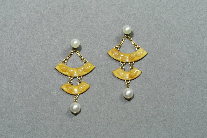 Pearl jade earrings - Earrings & Clip-ons - Paper Khaki