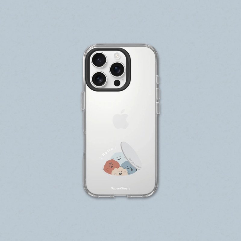 Clear透明防摔手機殼∣方坊系列/請勿打開 for iPhone - 手機殼/手機套 - 塑膠 透明
