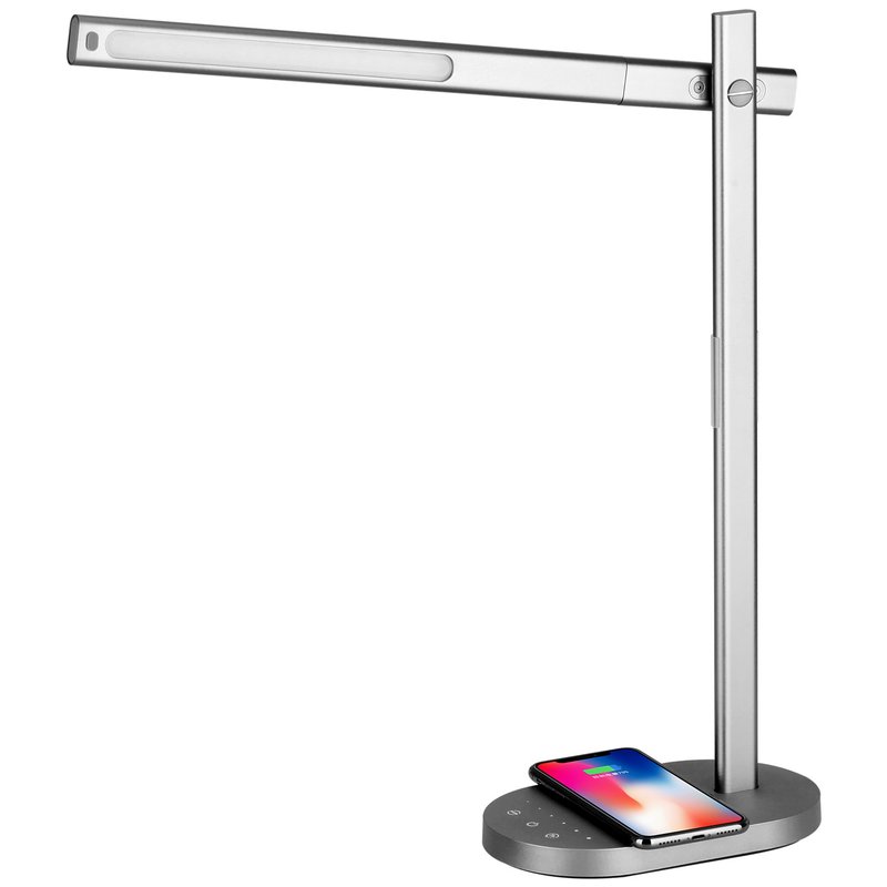 Momax QL1 Q.LED Wireless Charging Stand Desk Lamp - Lighting - Other Metals Silver