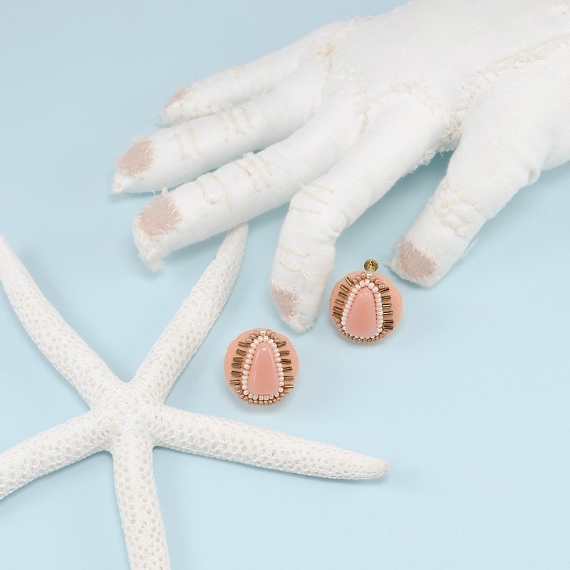statement and sparkle beaded circle earrings, gorgeous earrings,No.3 - Earrings & Clip-ons - Plastic Orange