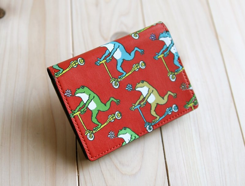 Business card / card case Frogs Red - Toiletry Bags & Pouches - Other Materials Red