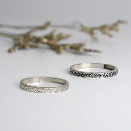 Enchant Jewelry 點點 - 925純銀戒指 開口活動式可調節尺寸