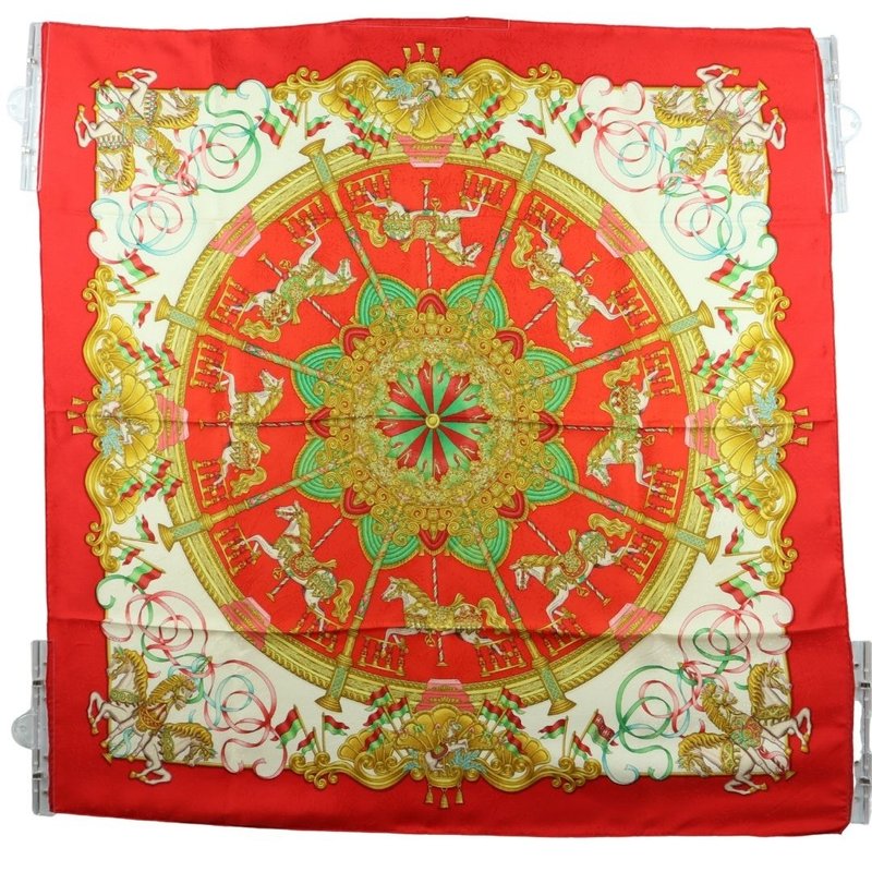 エルメス カレ90 ルナパーク レット スカーフ - 01333 - 絲巾 - 絲．絹 多色