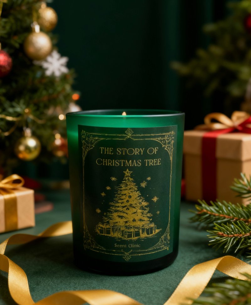 聖誕限定 The Story of Christmas Tree 聖誕樹的故事 香薰蠟燭 - 香氛/精油/擴香 - 蠟 