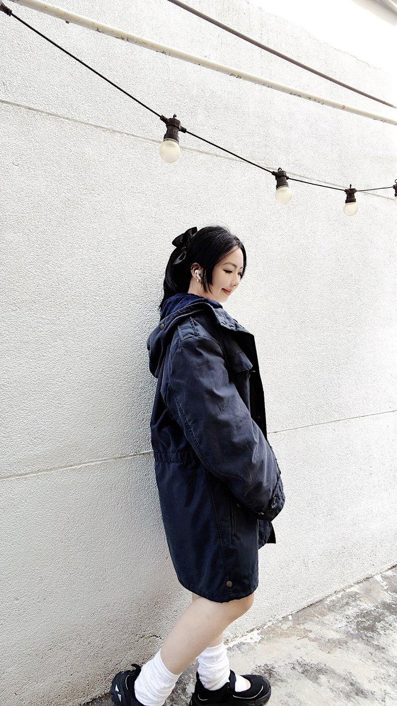 German Navy Parka with Stand-Up Collar, Detachable Fleece-Lined Hood, and Zipper Closure. - เสื้อโค้ทผู้ชาย - ผ้าฝ้าย/ผ้าลินิน สีน้ำเงิน