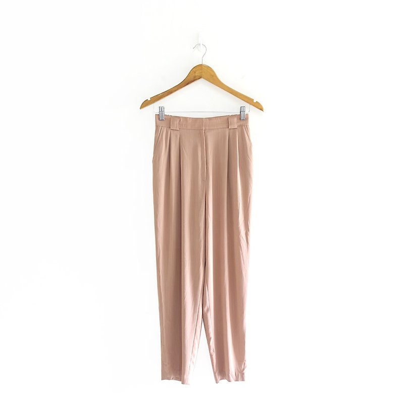 │Slowly│ vintage pants 8│vintage. Retro. Literature - Women's Pants - Polyester Pink