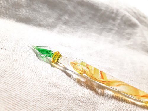 柚子林手工琉璃 柚子林琉璃 - 迷幻森林系列 - 豐收 - 琉璃筆 - 沾水筆
