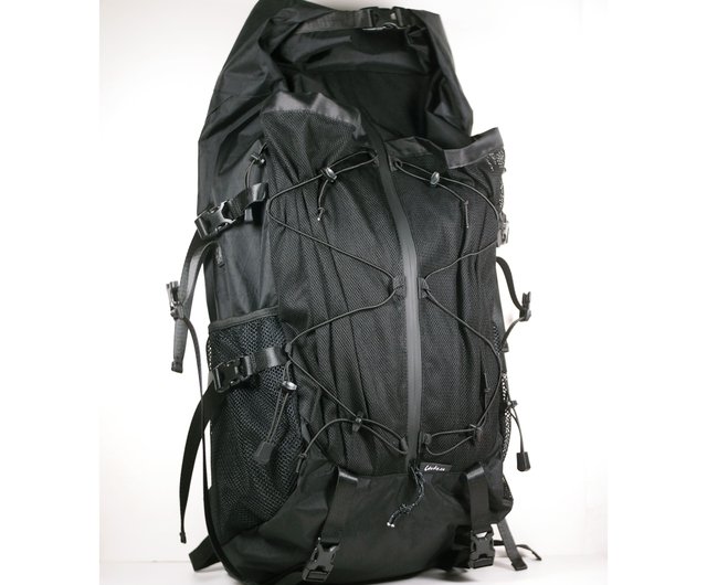 スプリット黒X-Pac 超軽量登山バッグ 20L 30L 40L バークマウンテン55L