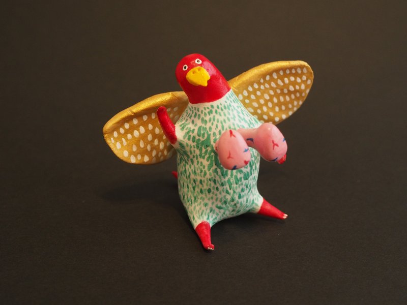 Lungs bird - 擺飾/家飾品 - 黏土 紅色