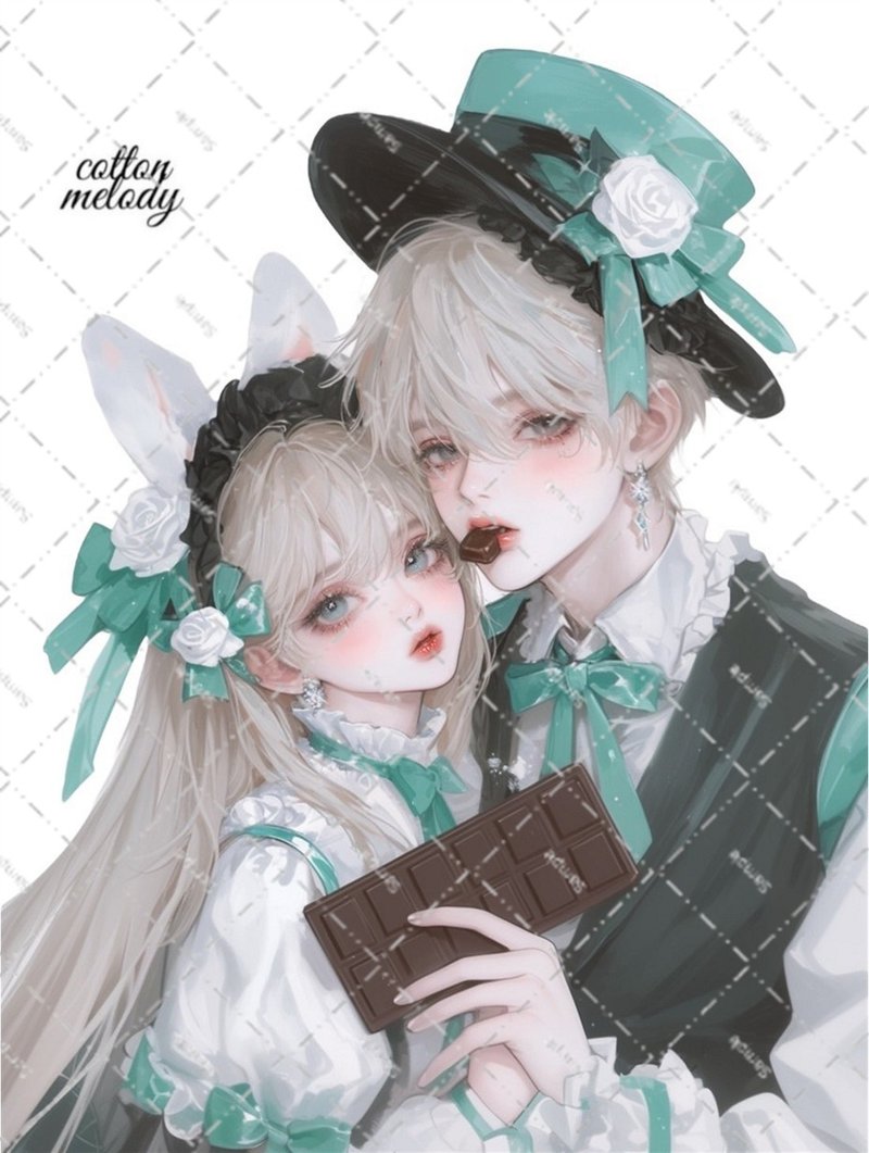 original sticker no.6642 人物ステッカー オリジナルステッカー 人物ステッカー 女の子ステッカー オリジナル人物ステッカー - 貼紙 - 紙 