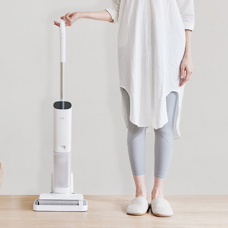 [The lightest and most beautiful model] Ottoro White Dolphin ultra-clean dry and wet floor scrubber | Vacuuming + mopping + self-cleaning - Vacuums - Other Materials 