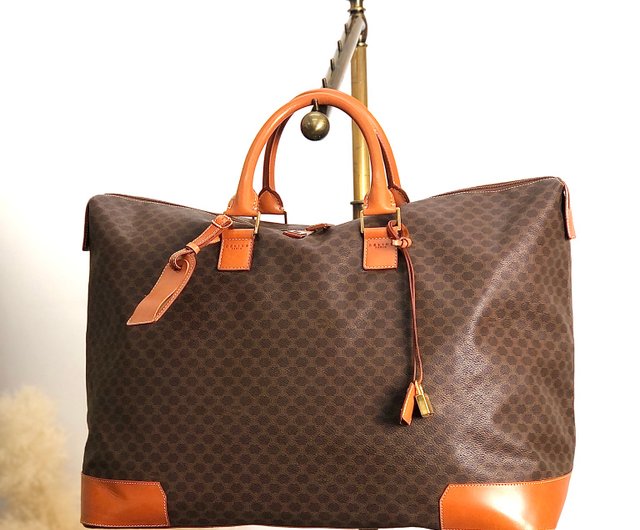 CELINE ブラウンレザーボストンバッグ CELINE ブラウンレザーボストン