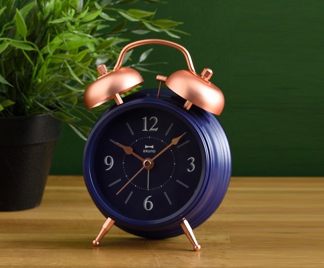 Japan Bruno Bronze Ling Round Alarm, Round Table Clock