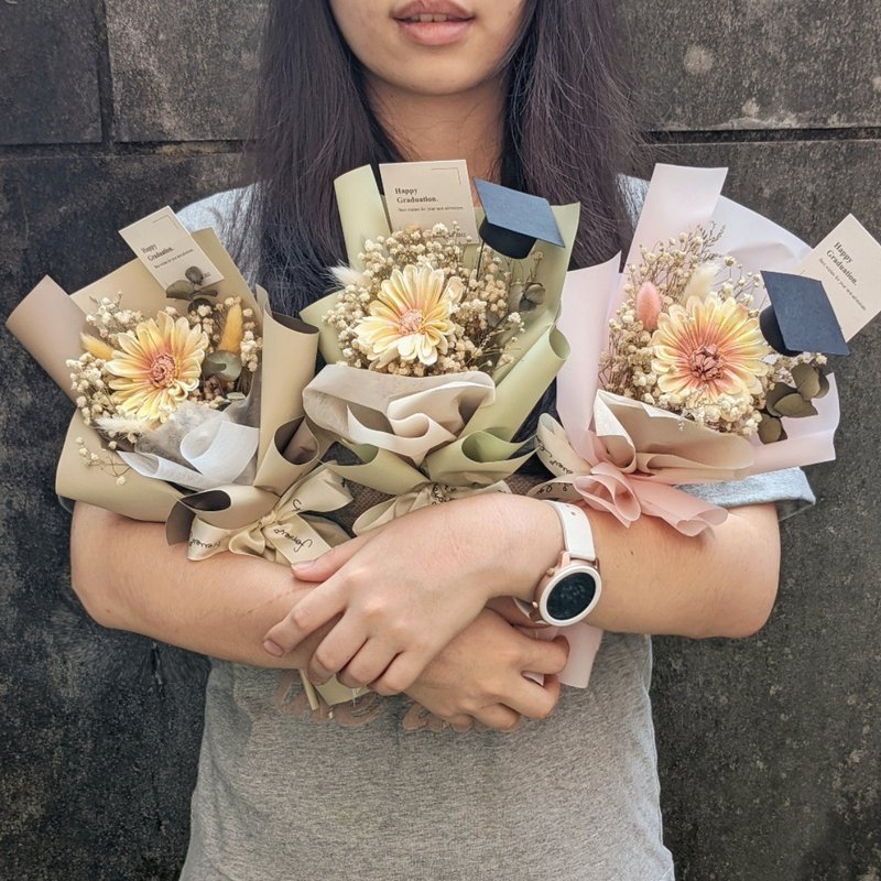 [Customized] Small Dry Bouquet Dry Flower/Sunflower/Gypsophila/Bouquet - ช่อดอกไม้แห้ง - พืช/ดอกไม้ หลากหลายสี