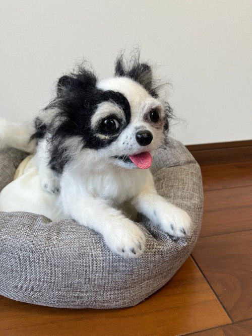 受注製作】オーダーメイド 犬の羊毛フェルト Mサイズうちの子ペット 犬