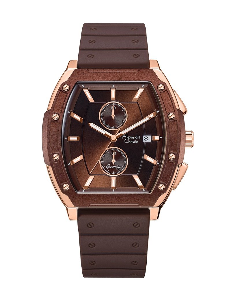 [AC Watch] 6628MCRROBO-Elegant Brown - นาฬิกาผู้ชาย - สแตนเลส 