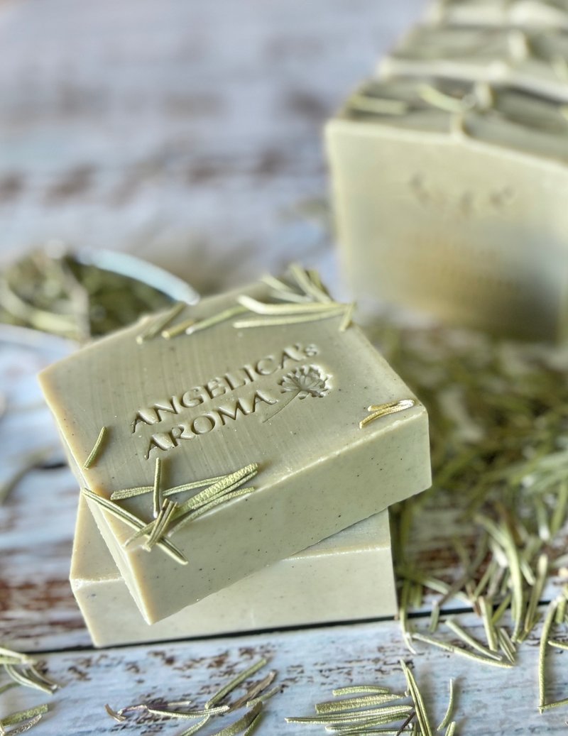迷迭香綠礦泥皂 / Rosemary & Green Clay Soap - 肥皂/手工皂 - 其他材質 綠色