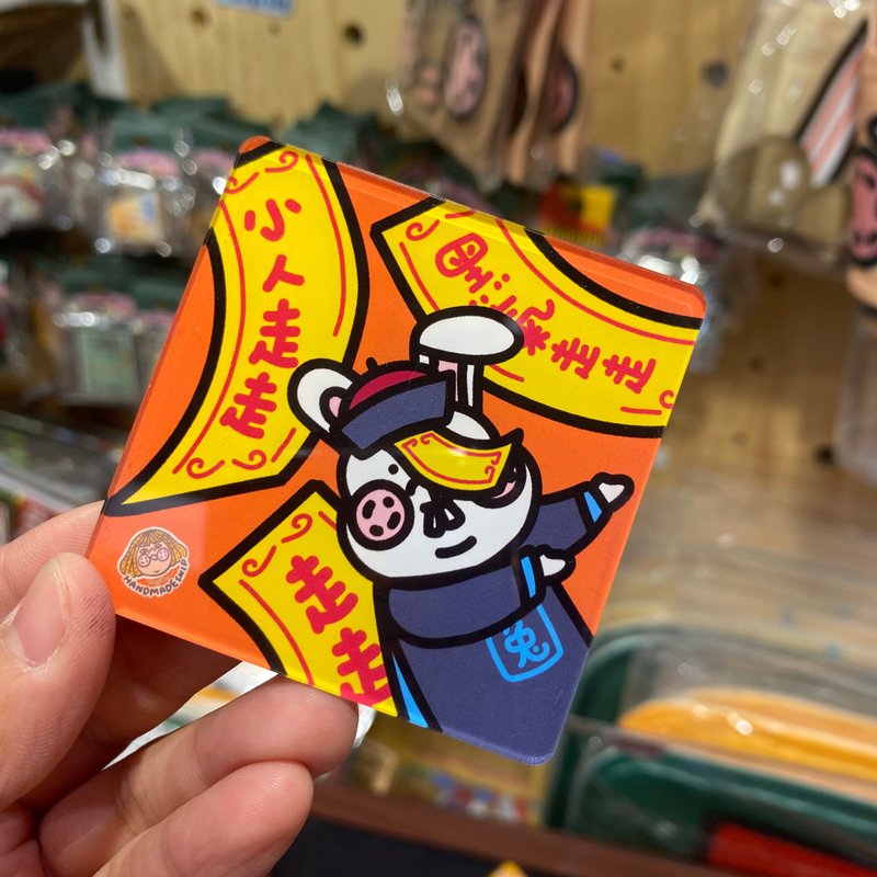 兔兔方形磁石-小人走走 - 磁鐵 - 塑膠 