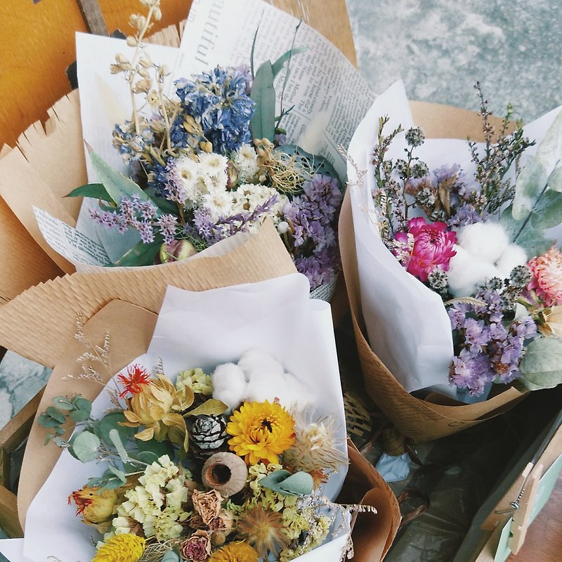 GOODLILY | dried bouquet graduation bouquet birthday blessing wedding dress - Plants - Plants & Flowers 