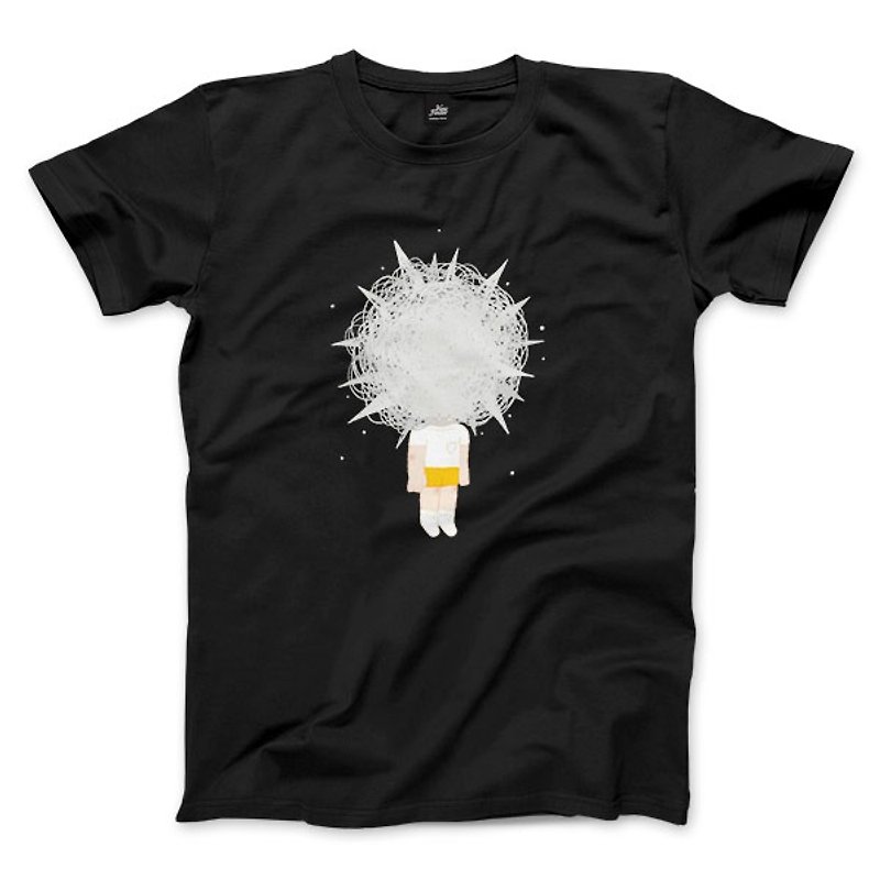 Bear Scarred-Black-Unisex T-shirt - เสื้อยืดผู้ชาย - ผ้าฝ้าย/ผ้าลินิน สีดำ