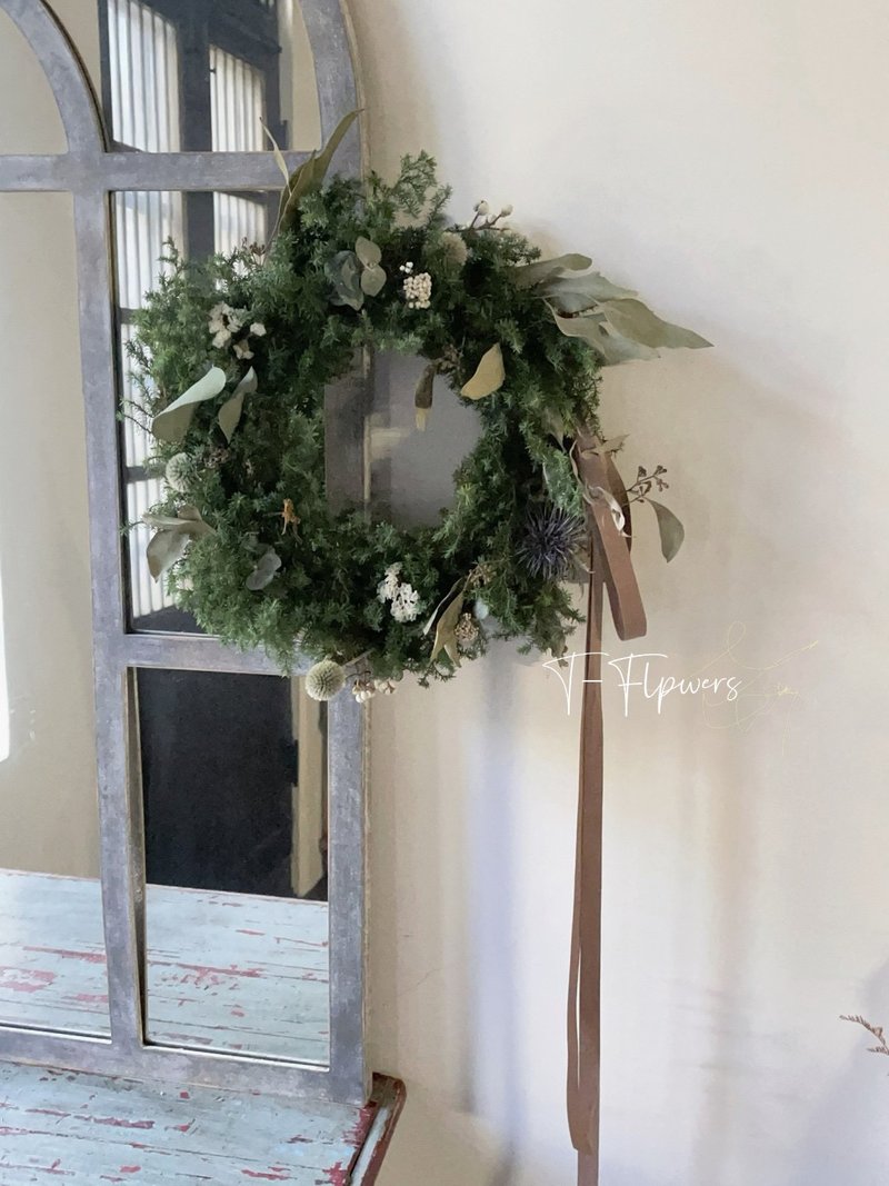 Christmas wreath/cedar - ของวางตกแต่ง - พืช/ดอกไม้ 