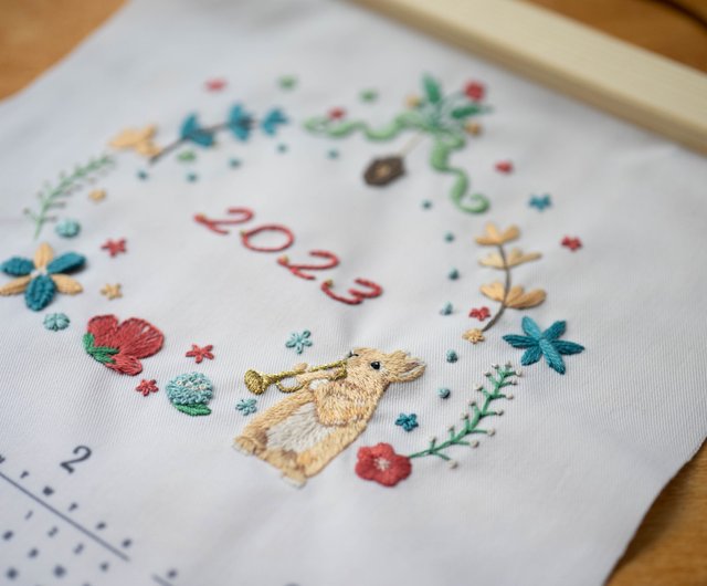 CROSS STITCH CALENDAR 2023